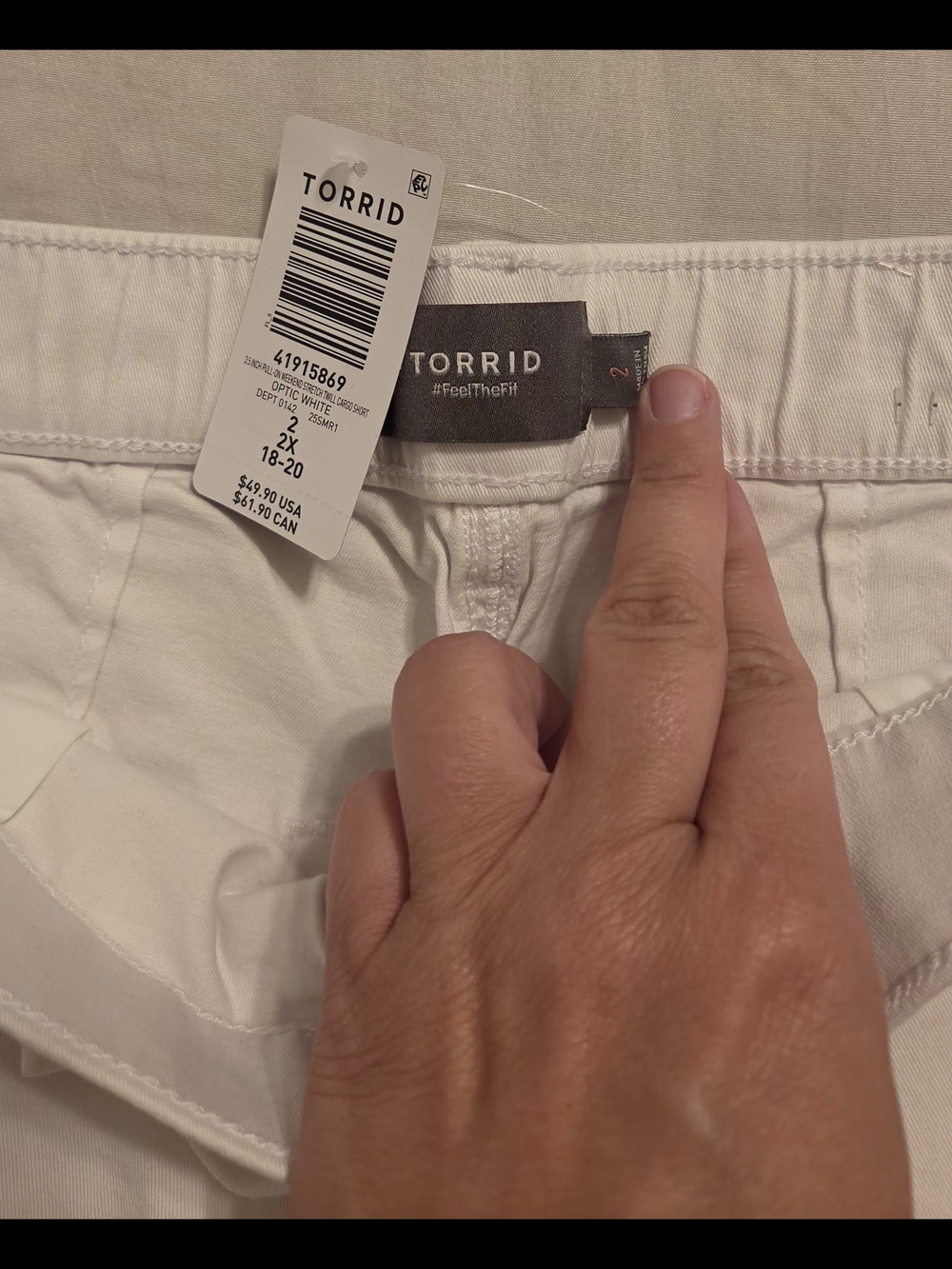 torrid White Drawstring Casual Athletic Shorts - Picture 2 of 4